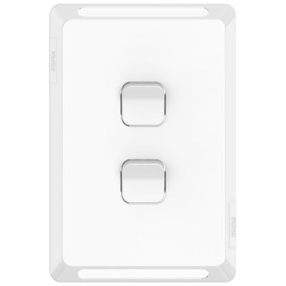 Picture of Switch Plate Skin, Pro Series, 2 Gang, Horizontal/Vertical Mount, Clip-On