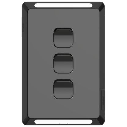 Picture of Switch Plate Skin, Pro Series, 3 Gang, Horizontal/Vertical Mount, Clip-On