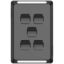Picture of Switch Plate Skin, Pro Series, 5 Gang, Horizontal/Vertical Mount, Clip-On