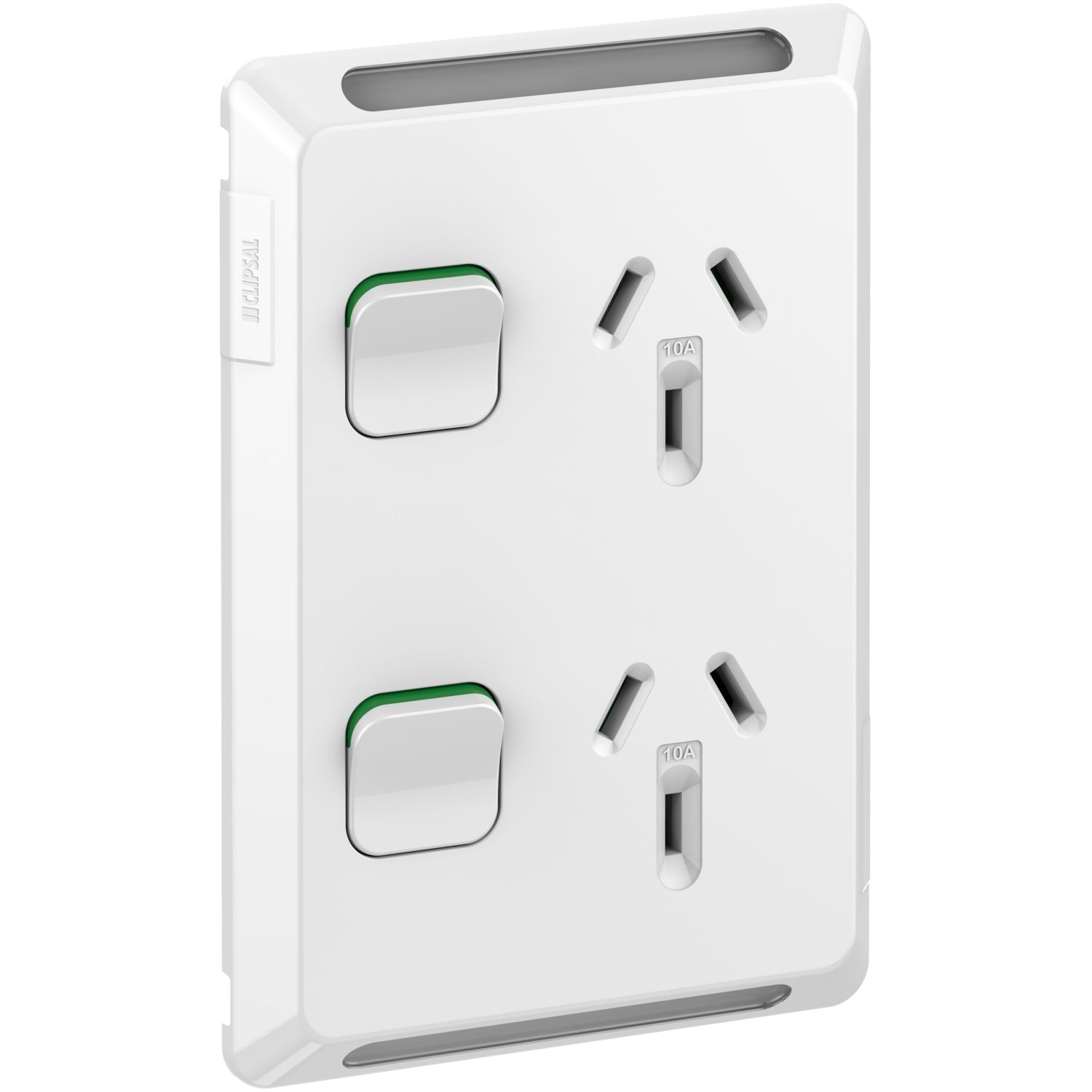 Picture of Twin Power Point, Pro Series, Vertical Mount, 250V, 10A