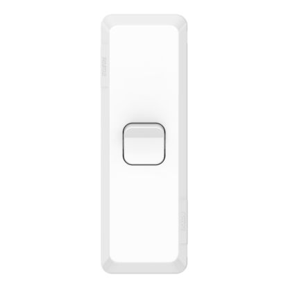 Picture of Architrave Switch, Pro Series, Vertical Mount, 1 Gang, 230/240V, 20A, 16AX