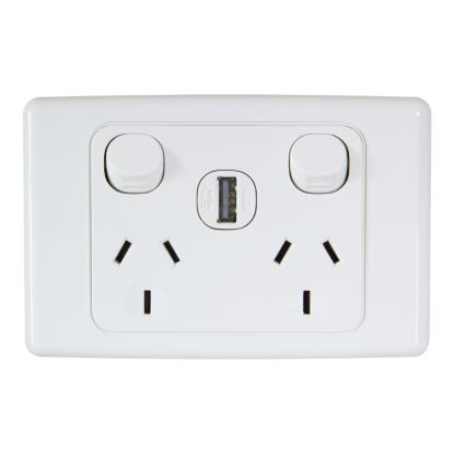 Picture of Power Outlet, 2000 Series, Twin with 1 x 30USBAM