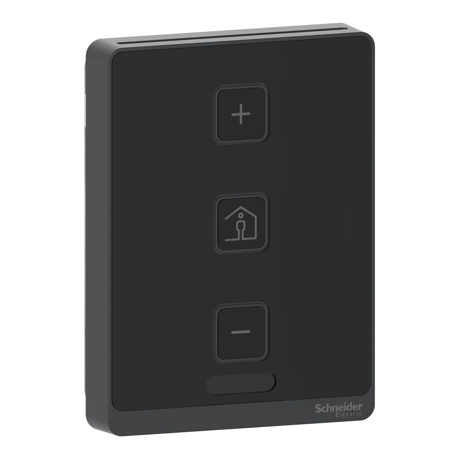 Picture of SmartX Cover Plate, for Sensor Base, 3 Buttons, No Display, Setpoint, Override, PIR, Optimum Black Cover