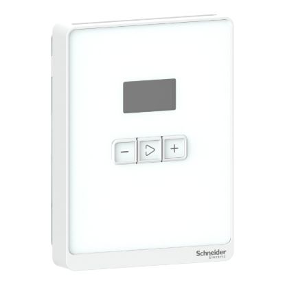 Picture of SmartX Temperature Sensor, 3 Buttons/LCD, Setpoint, with Optimum White Cover