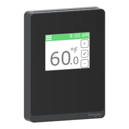 Picture of SmartX Cover Plate, for Sensor Base, Touchscreen, Setpoint, Override, Optimum Black Cover