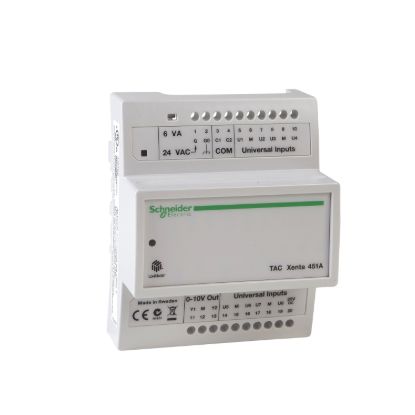 Picture of TAC Xenta 452A: UI and DO Module, 8 UI, 2 AO, 4 LED Status Indicators