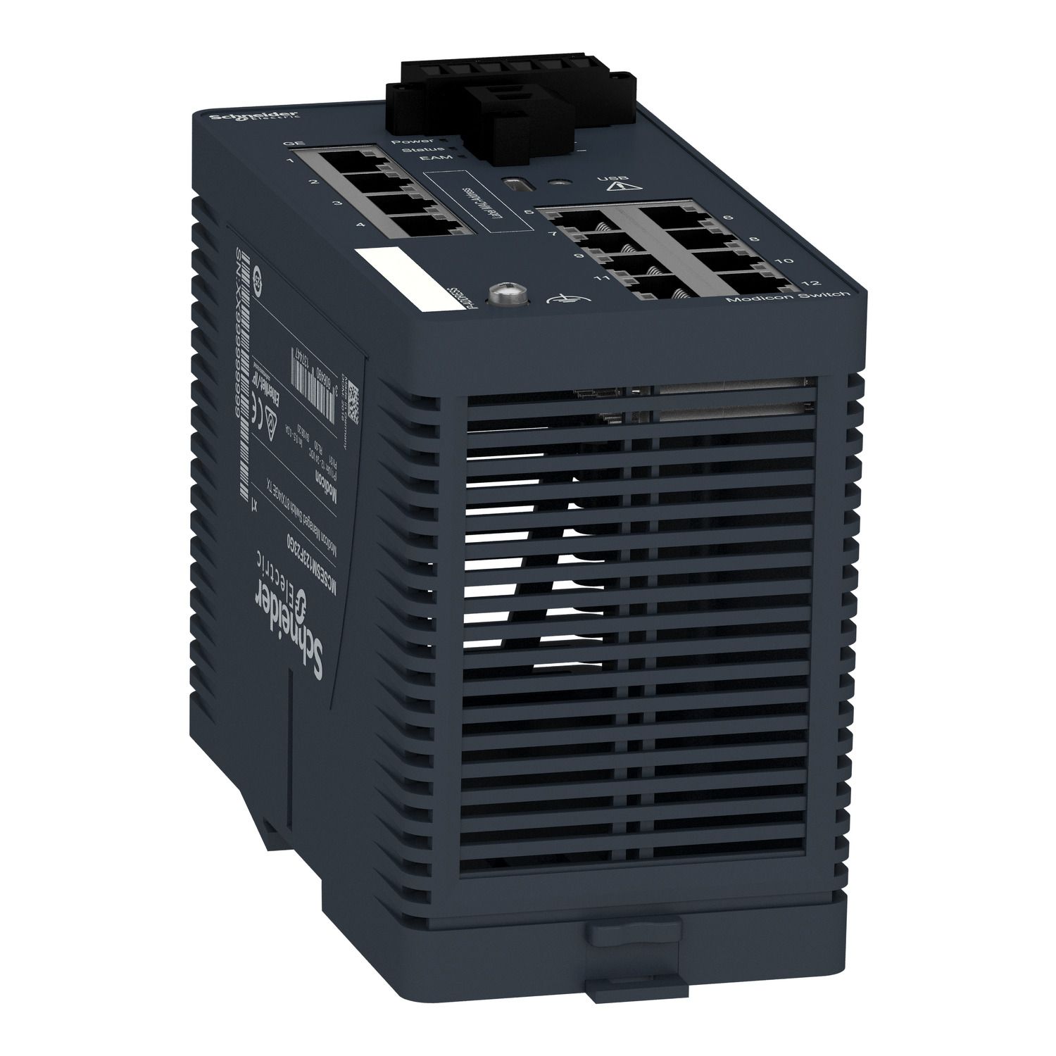 Picture of Modicon Managed Switch - 8 ports for copper + 4 Gigabit ports for copper