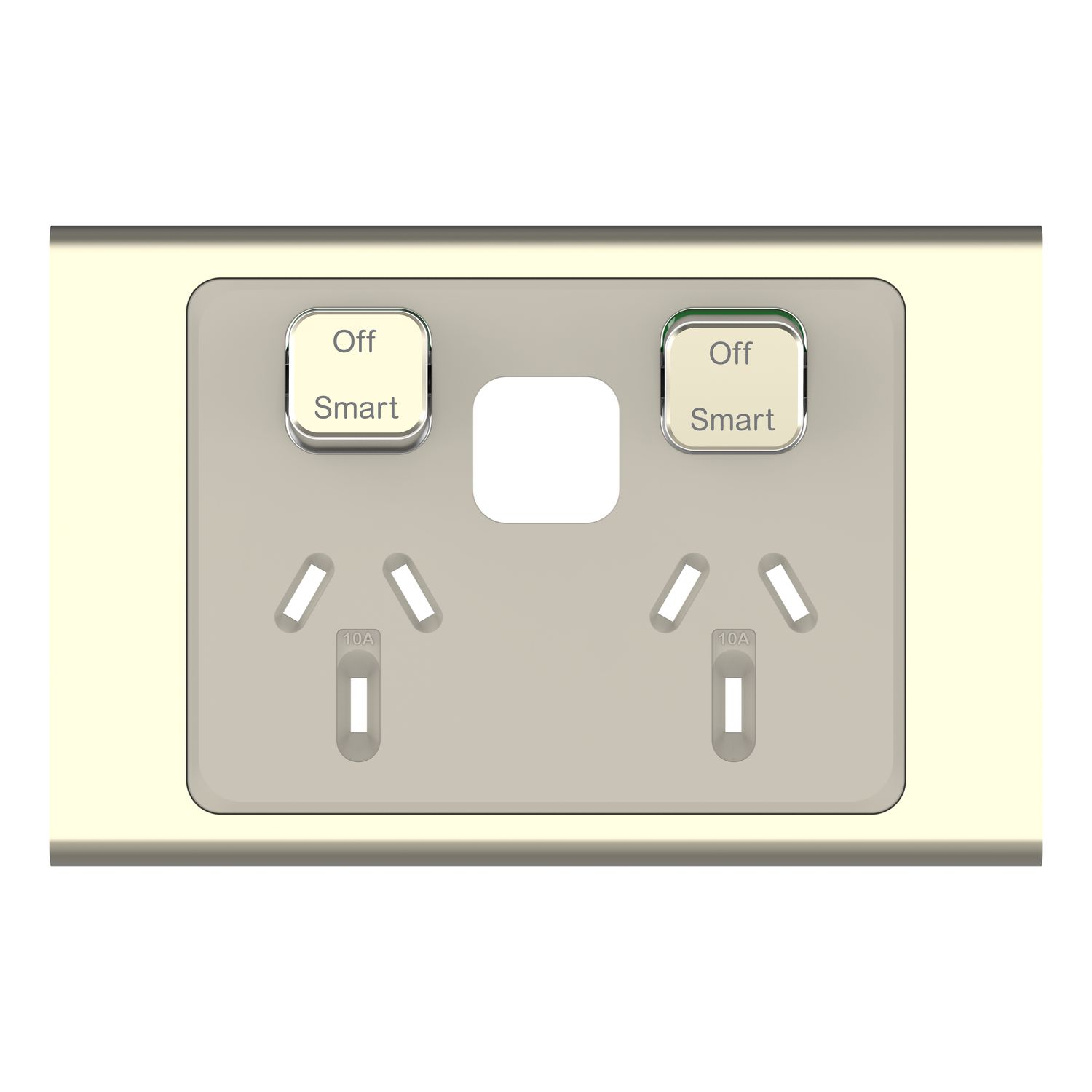 Picture of Styl Skin Connected Socket, Clipsal Iconic, Wiser, Horizontal Twin