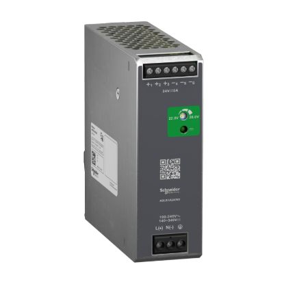 Picture of Regulated Power Supply, 100 to 240V AC, 24V, 5A, single phase, Optimized