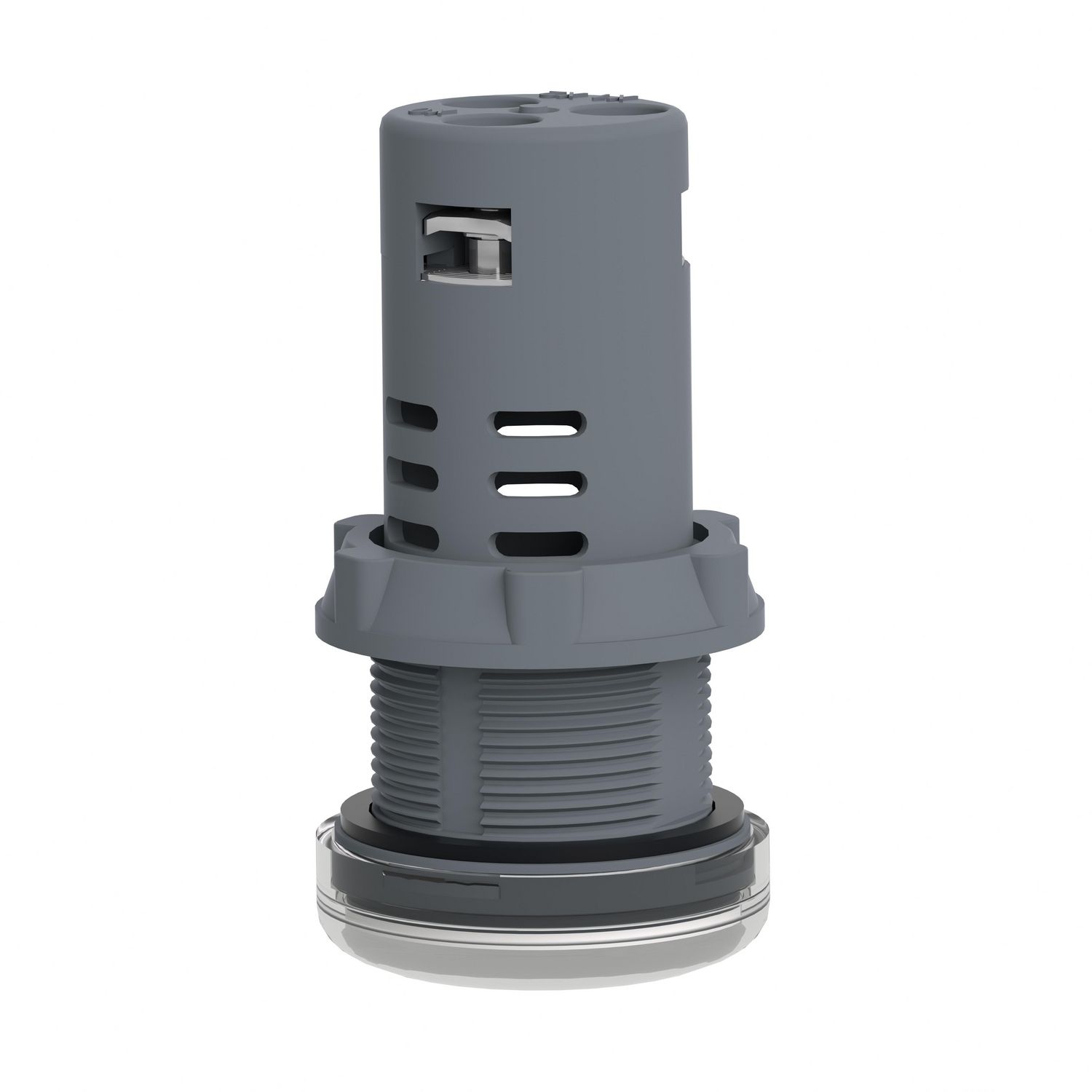 Picture of Monolithic pilot light, Easy Harmony XA2, plastic, green red, 22mm, integral LED, screw clamp terminals, 24V AC DC