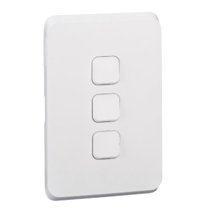 Picture of Switch Plate Skin, Clipsal Iconic, 3 Gang, Horizontal/Vertical Mount