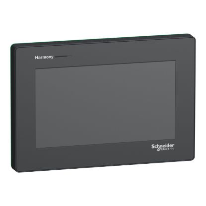 Picture of touch panel display, Harmony ST6, 7inch wide display, 1COM, 2Ethernet, USB host&device, 24V DC