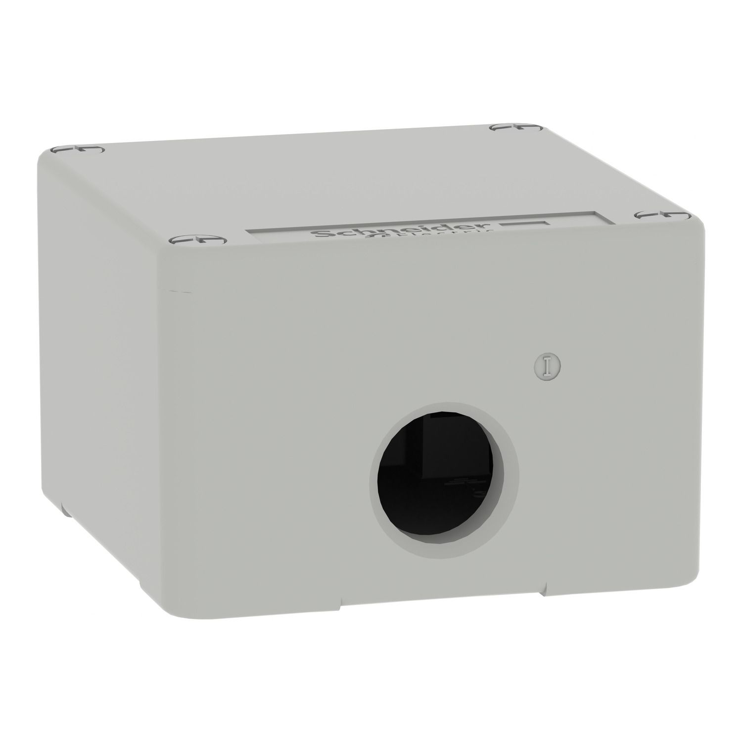 Picture of Die cast empty control station, Harmony XAP, XB2 SL, zinc alloy, grey, M20, undrilled, 80x80x51,5mm, UL cULus