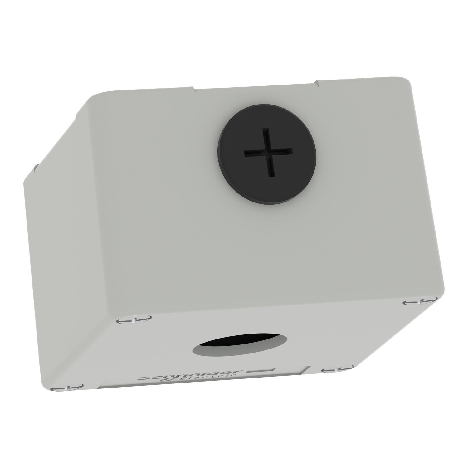 Picture of Die cast empty control station, Harmony XAP, XB2 SL, zinc alloy, grey, M20, 1 cut out 22mm, 80x80x51,5mm, UL cULus