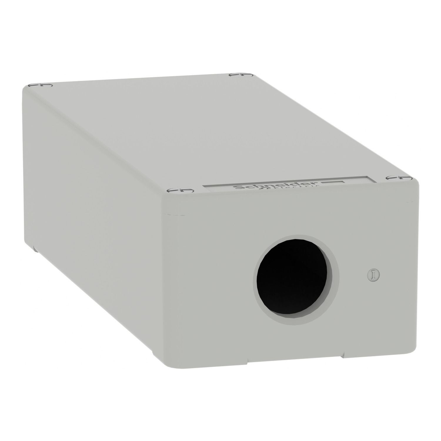 Picture of Die cast empty control station, Harmony XAP, XB2 SL, zinc alloy, grey, M25, undrilled, 80x175x51,5mm