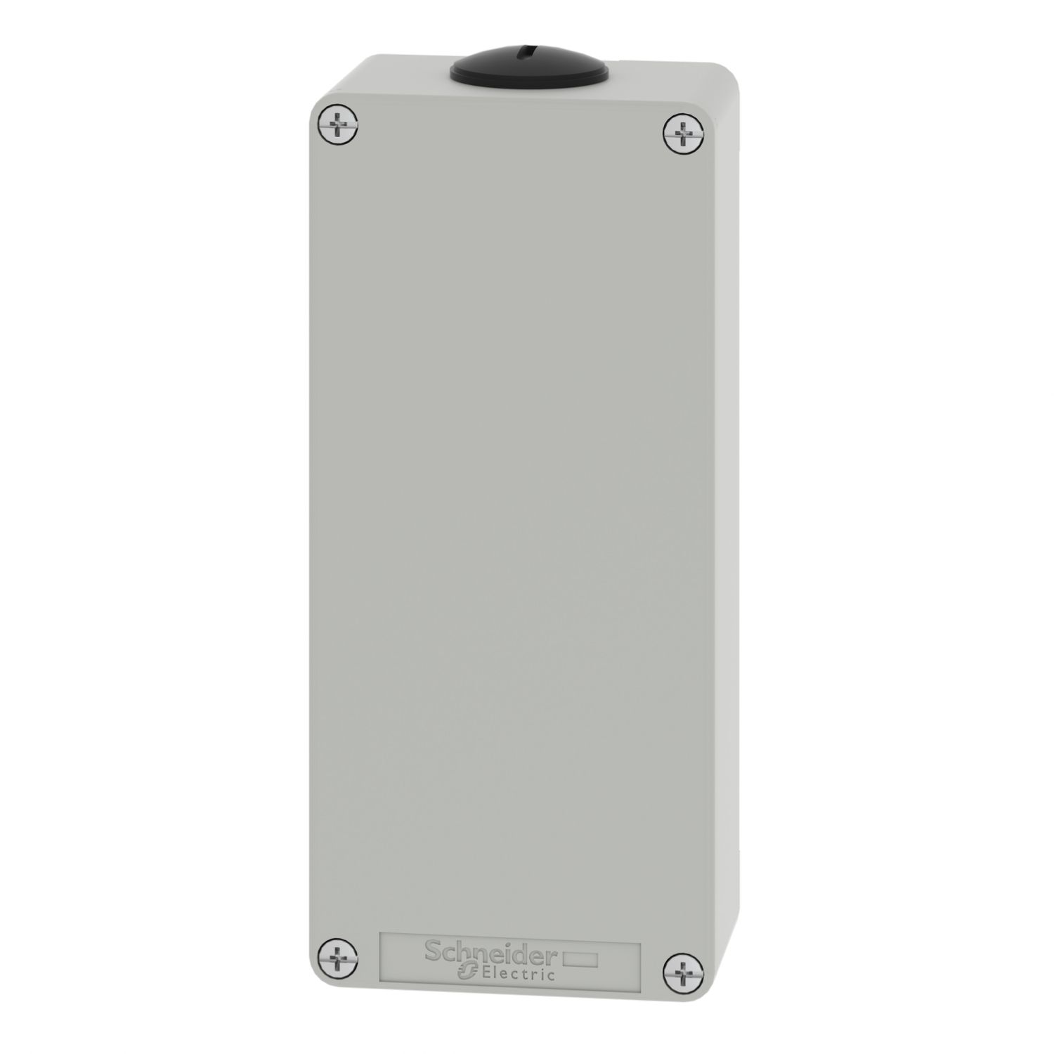 Picture of Die cast empty control station, Harmony XAP, XB2 SL, zinc alloy, grey, M25, undrilled, 80x175x51,5mm