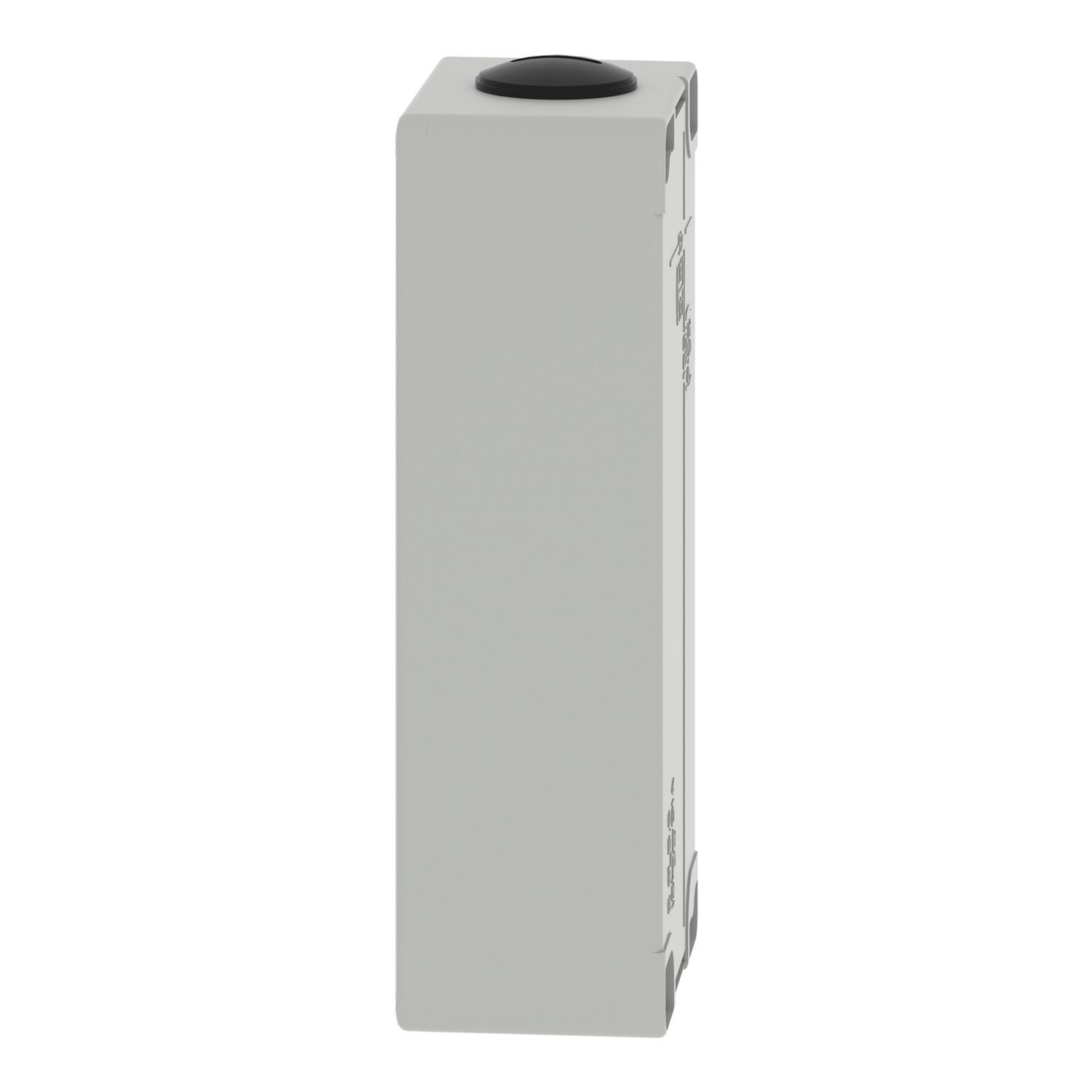 Picture of Die cast empty control station, Harmony XAP, XB2 SL, zinc alloy, grey, M25, undrilled, 80x175x51,5mm