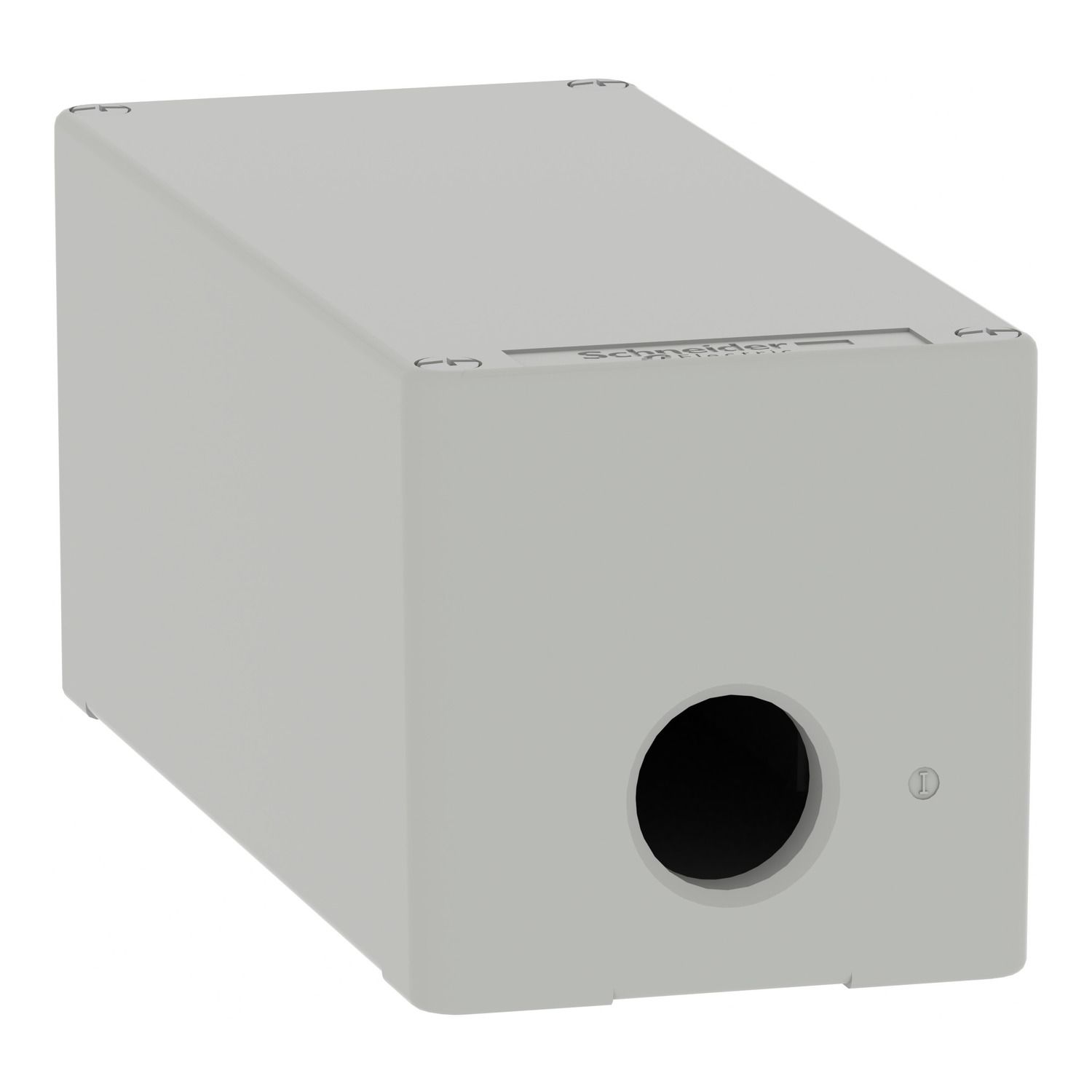 Picture of Die cast empty control station, Harmony XAP, XB2 SL, zinc alloy, grey, M25, undrilled, 80x175x77mm