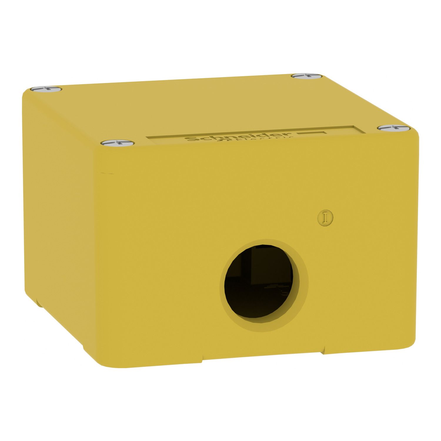 Picture of Empty control station, Harmony XAP, XB2 SL, zinc alloy, yellow, M20, undrilled, 80x80x51,5mm, UL cULus