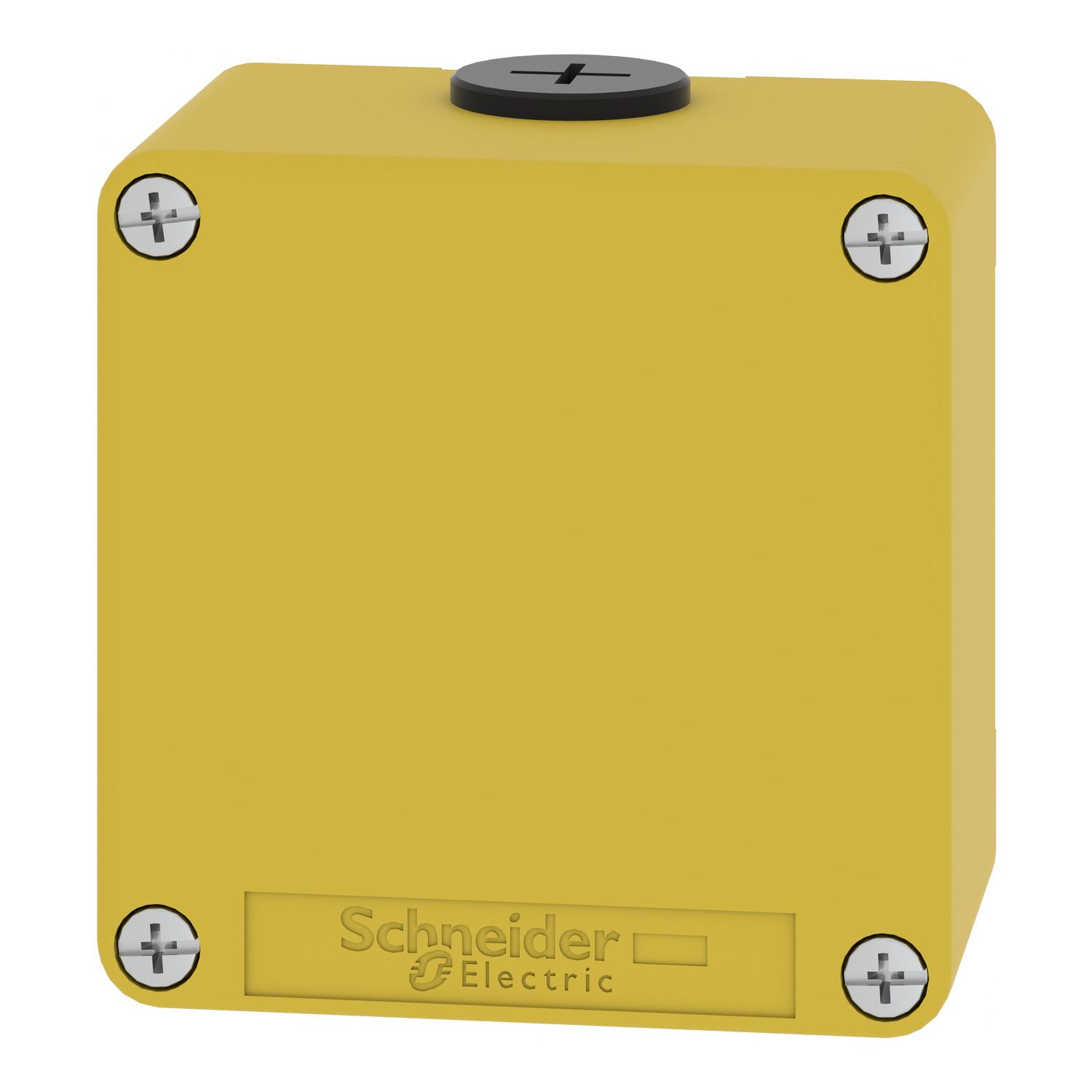 Picture of Empty control station, Harmony XAP, XB2 SL, zinc alloy, yellow, M20, undrilled, 80x80x51,5mm, UL cULus