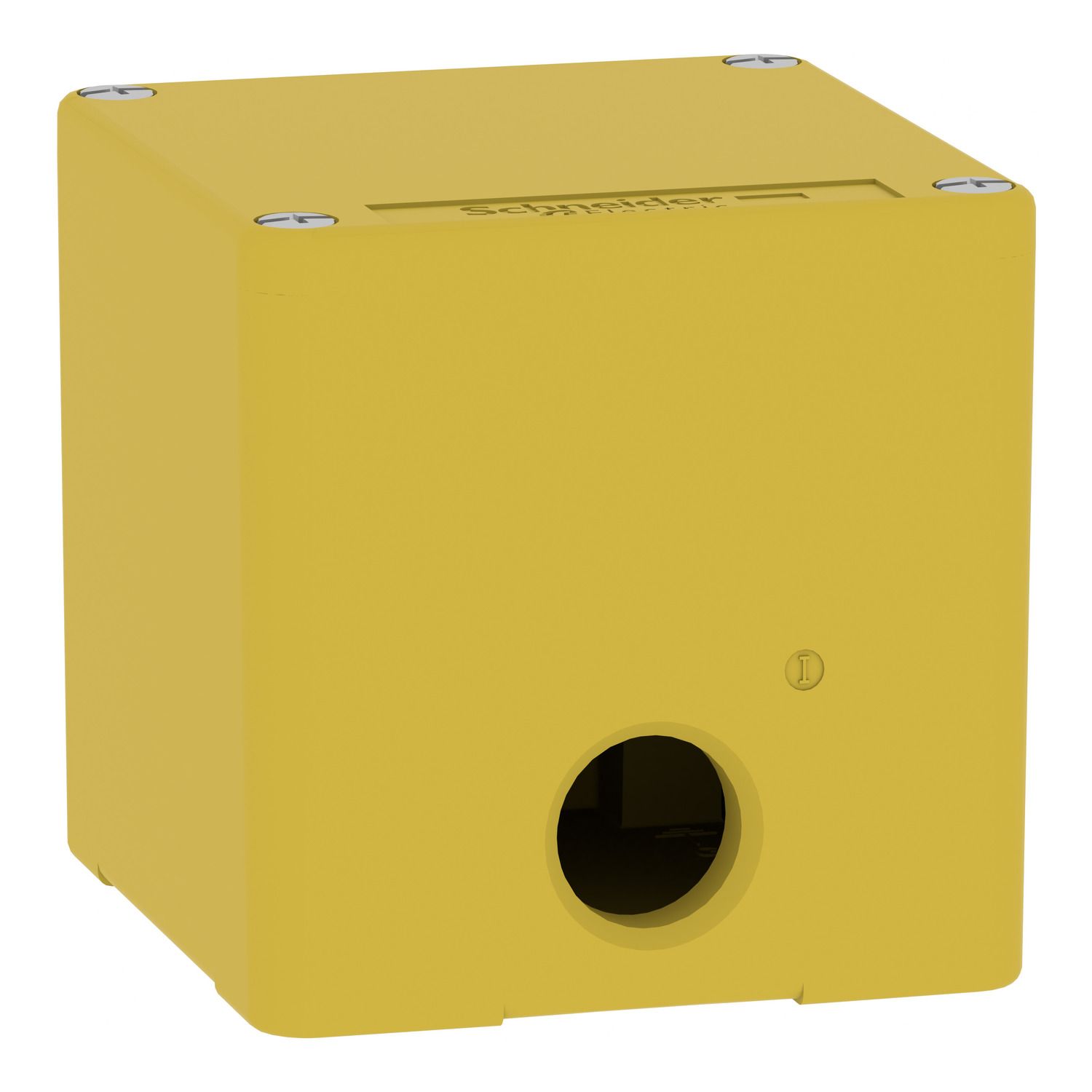 Picture of Empty control station, Harmony XAP, XB2 SL, zinc alloy, yellow, M20, undrilled, 80x80x77mm, UL cULus