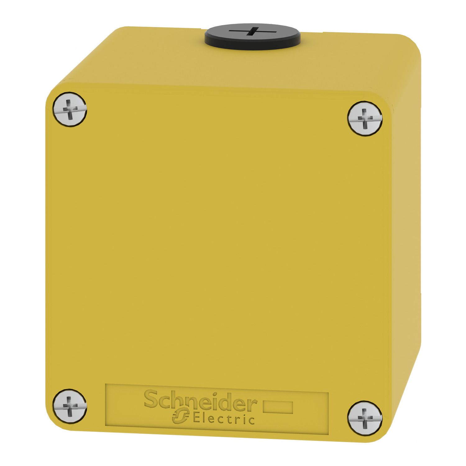 Picture of Empty control station, Harmony XAP, XB2 SL, zinc alloy, yellow, M20, undrilled, 80x80x77mm, UL cULus