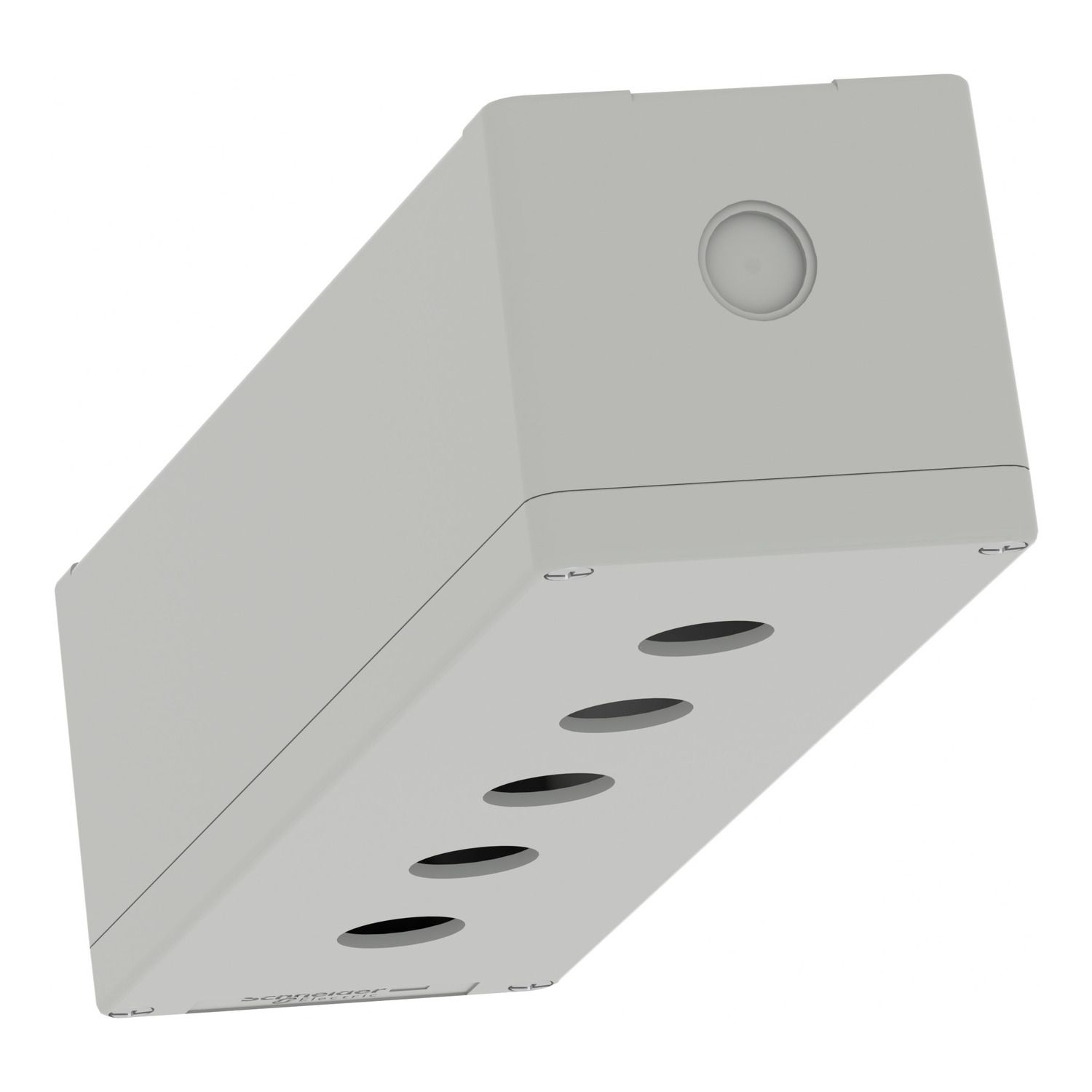 Picture of Die cast empty control station, Harmony XAP, XB2 SL, aluminium, grey, M32, 5 cut outs 22mm, 85x310x77mm