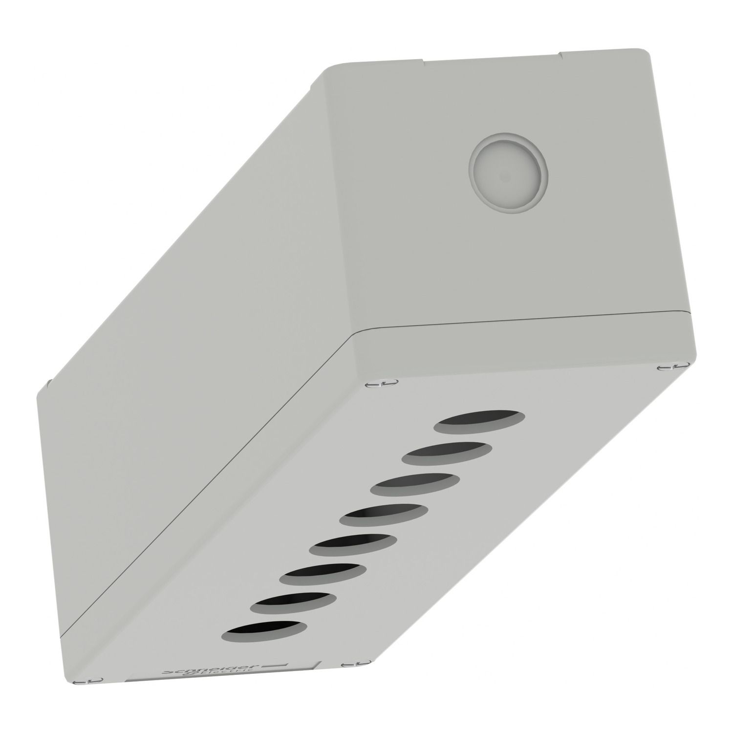 Picture of Die cast empty control station, Harmony XAP, XB2 SL, aluminium, grey, M32, 8 cut outs 22mm, 85x310x77mm