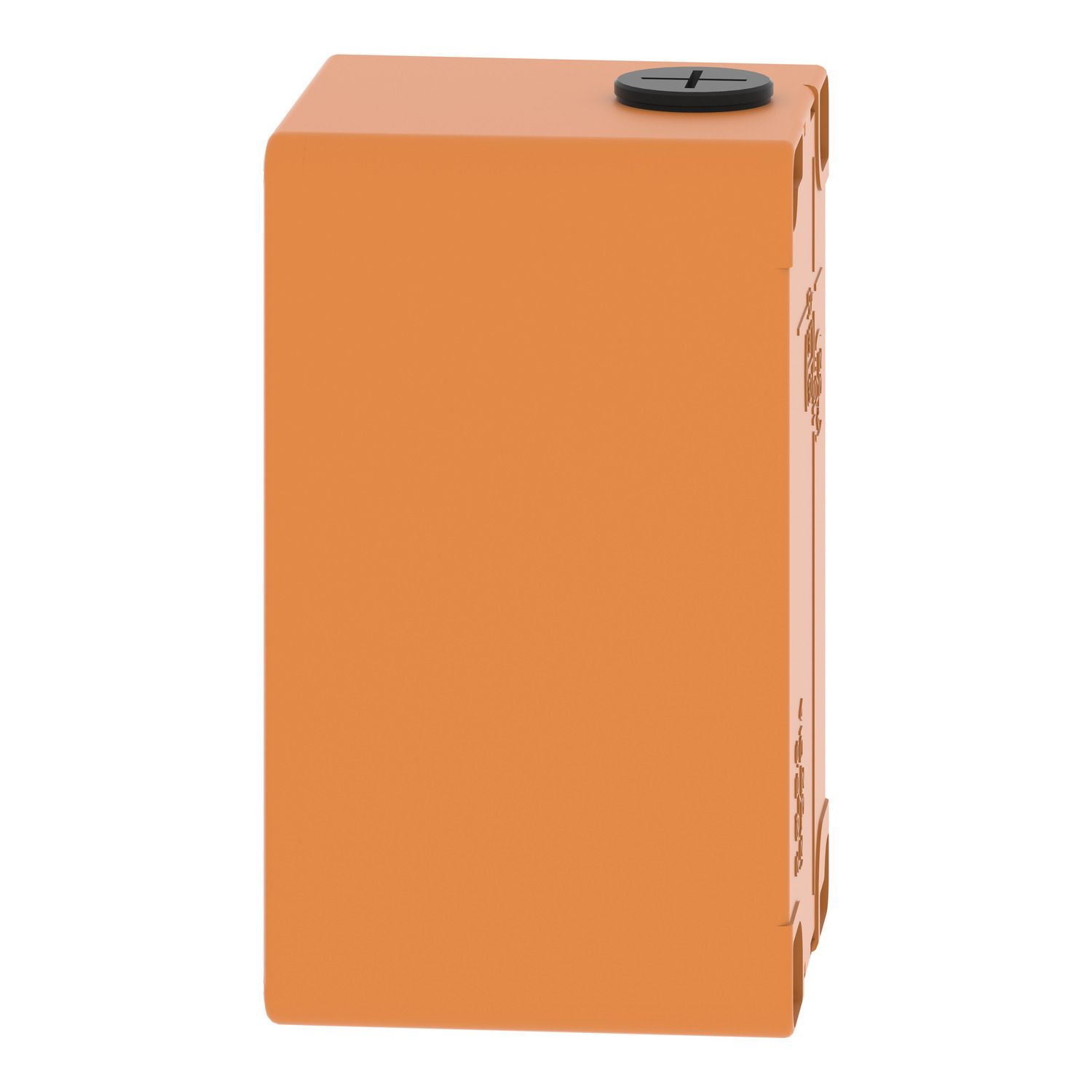 Picture of Empty control station, Harmony XAP, XB2 SL, zinc alloy, orange, M20, 2 cut outs 22mm, 80x130x77mm, UL cULus