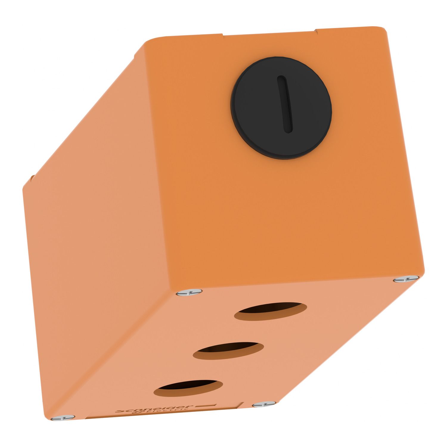 Picture of Empty control station, Harmony XAP, XB2 SL, zinc alloy, orange, M25, 3 cut outs 22mm, 80x175x77mm
