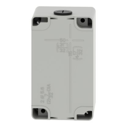 Picture of Empty control station, Harmony XAP, XB2 SL, zinc alloy, grey, M20, 2 cut outs 30mm with notches, 80x130x77mm, UL cULus