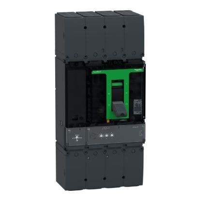 Picture of Circuit breaker, ComPacT NSX400K, 36kA/800VAC, 10kA/1000VAC, 4 poles, MicroLogic 2.3 trip unit, 250A
