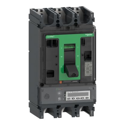Picture of Circuit breaker, ComPacT NSX630R, 200kA/415VAC, 3 poles, MicroLogic 6.3E trip unit 630A