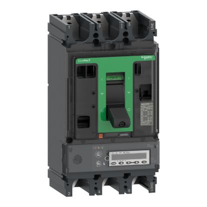 Picture of Circuit breaker, ComPacT NSX400HB2, 100kA/690VAC, 3 poles, MicroLogic 6.3E-M trip unit 320A