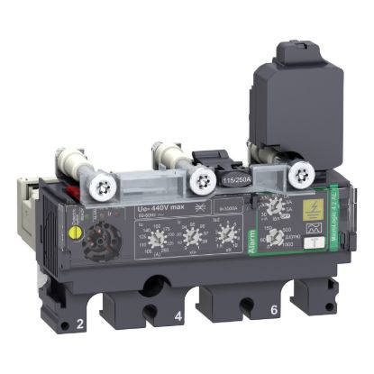 Picture of Trip unit MicroLogic Vigi 4.2AL, ComPacT NSX160/250, 3 poles, electronic basic protections, earth leakage alarm, 160A