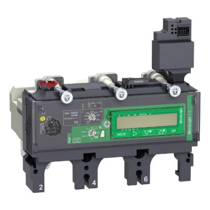 Picture of Trip unit MicroLogic Vigi 7.3E, ComPacT NSX400/630, 3 poles, basic and earth leakage protections, energy meter, 400A