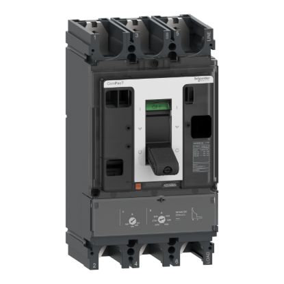 Picture of Circuit breaker, ComPacT NSX630F DC, 36kA/750VDC, 3 poles, TM-DC trip unit 600A