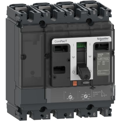 Picture of Circuit breaker, ComPacT NSX160 DC PV, 10kA/1000VDC, 4 poles, TM-DC PV trip unit 160A