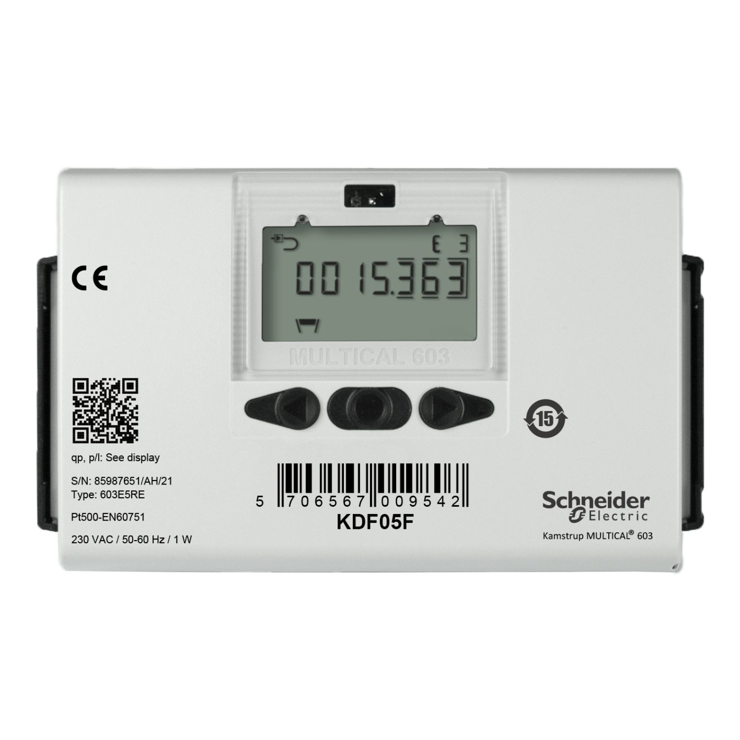 Picture of KD Series Flow Meter, R¾ Threaded Brass, 2.5 m³/h Nominal, Flow Meter