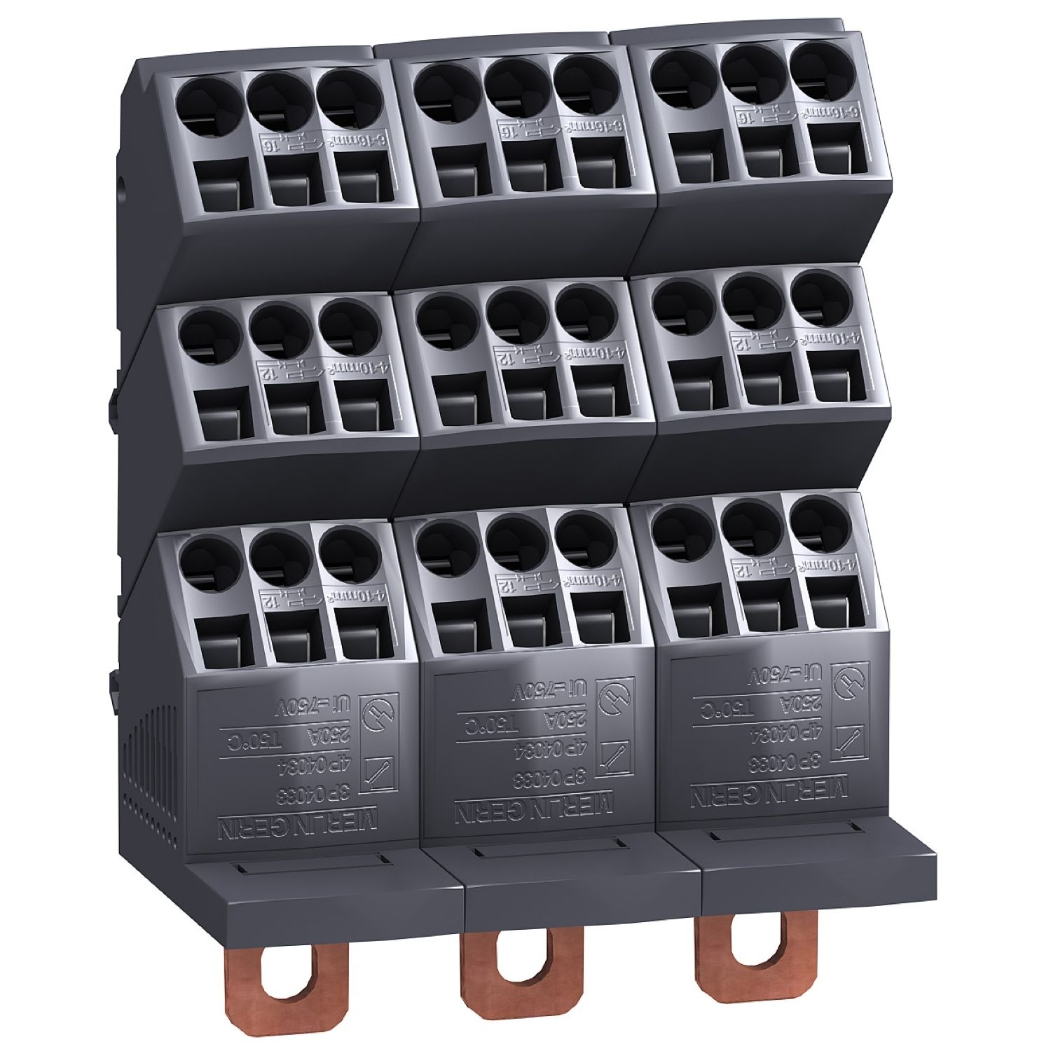 Picture of Distribution block, LINERGY DP, for ComPacT 3P, 250A, 27holes