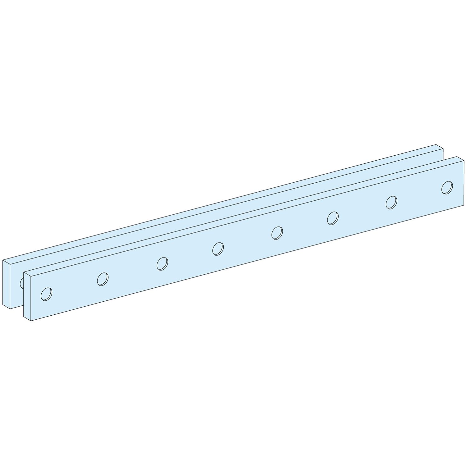 Picture of Busbar support, PrismaSeT P, Flat bar, for front busbar mounting in enclosure W650/650+150mm