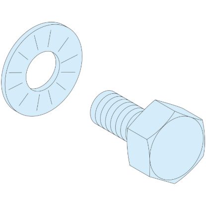 Picture of Mounting hardware, Linergy BW, screws 8.8 class m6x16 for threaded bar, set of 40