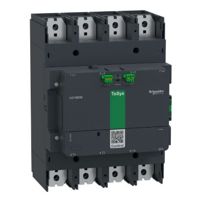 Picture of High power contactor,TeSys Giga 630,4P(4NO),AC-1 <=440V 1050A,advanced version,200-500V AC/DC wide band coil
