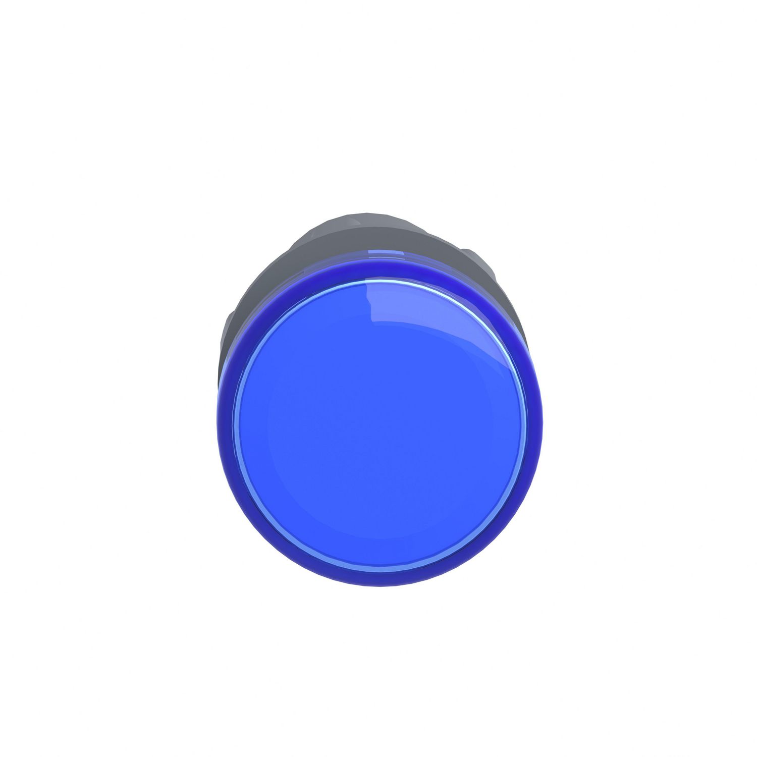 Picture of Monolithic pilot light, Easy Harmony XA2, plastic, blue, 22mm, integral LED, screw clamp terminals, 30V AC DC