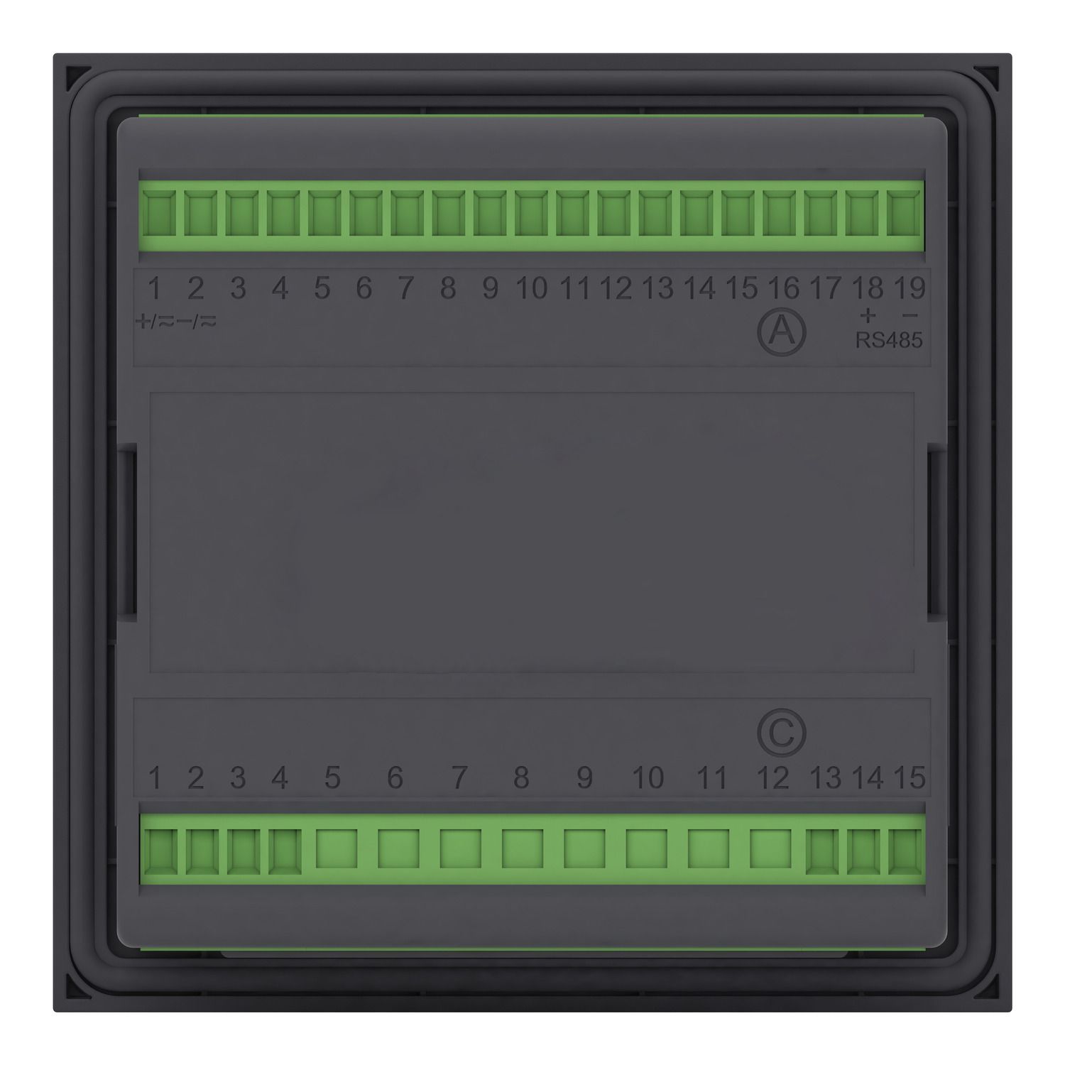 Picture of protection relay PowerLogic P1F 24-250V 3CT 1Io: 0.05-12IN 0DI-6DO RS485 USB