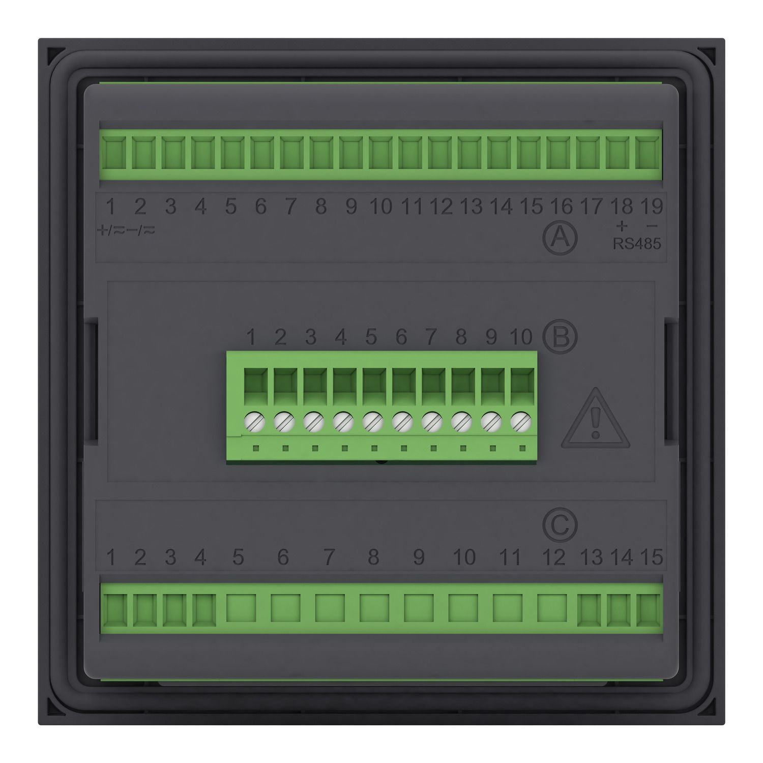 Picture of protection relay PowerLogic P1F 90-250V 3CT 1Io: 0.01-2IN 8DI-6DO RS485 USB