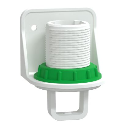 Picture of USB adapter, SpaceLogic, plastic mounting cradle and wall plate