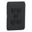 Picture of Switch Plate Skin, Clipsal Iconic, 5 Gang, Horizontal/Vertical Mount