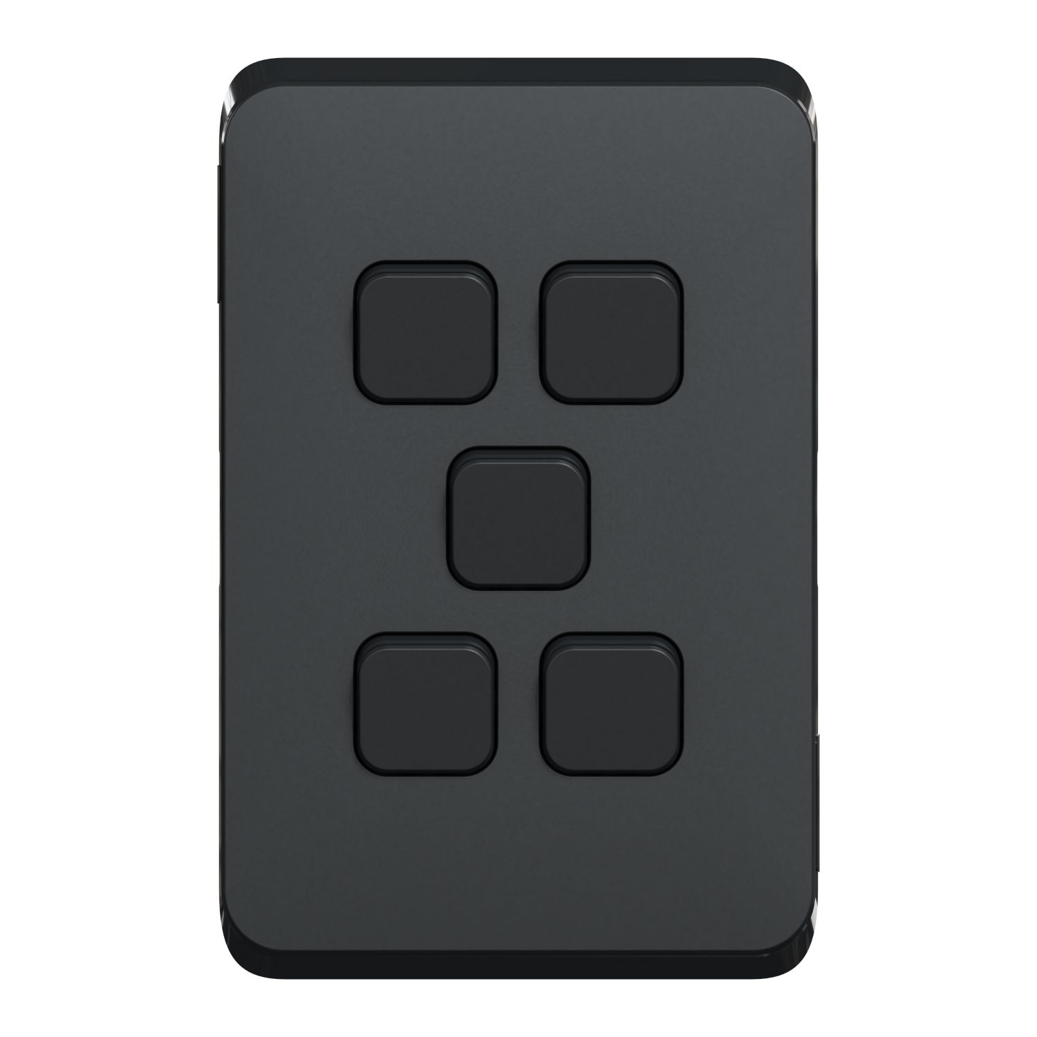 Picture of Switch Plate Skin, Clipsal Iconic, 5 Gang, Horizontal/Vertical Mount