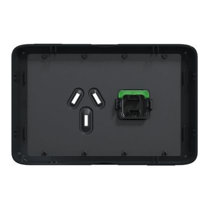 Picture of Single Power Point Skin, Clipsal Iconic, Horizontal Mount, 250V, 10A, Clip-On